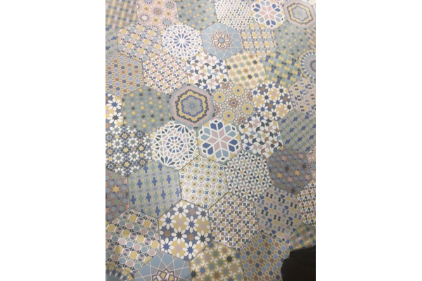 Керамогранит Codicer Hexagon Kasbah Mix Colors 22x25