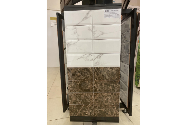 Плитка Absolut Keramika Marmoles Emperador Biselado 10x20