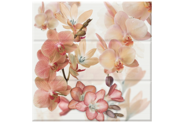 Панно Orchides marron (3)  Aure Orchides marron, Absolut Keramika