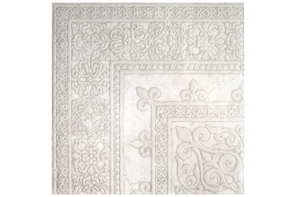 Напольное панно Absolut Keramika Roseton Gotico White (4) 120x120