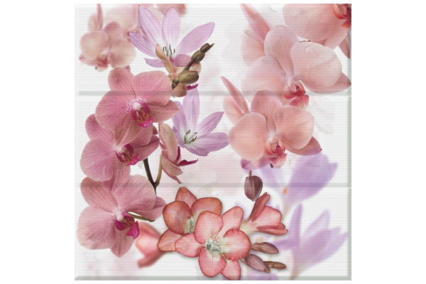 Панно Orchides berenjena (3) 45х45