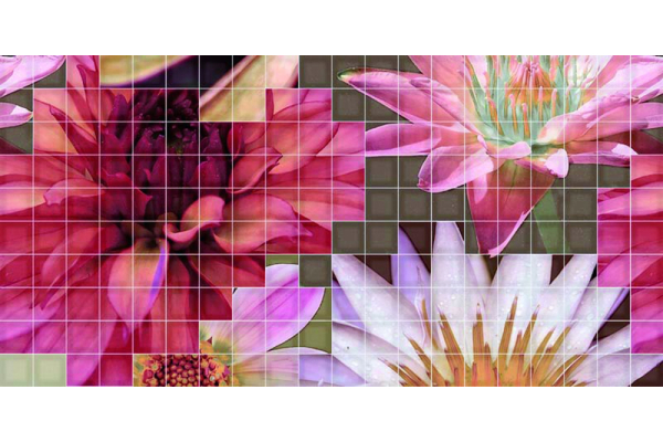 Декор Mosaico Crema Flor 1 25x50 