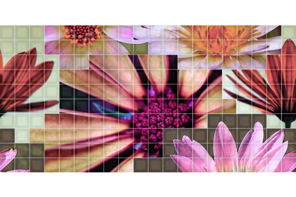 Декор Mosaico Crema Flor 2 25x50