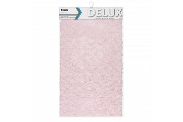 Коврик для ванной Fixsen Delux, одинарный розовый 70х120 FX-9040B