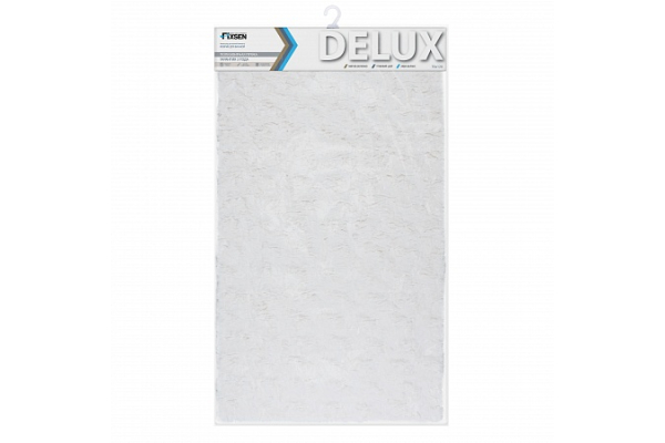 Коврик для ванной Fixsen Delux, одинарный белый 70х120 FX-9040W