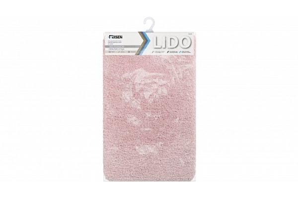 Коврик для ванной Fixsen Lido 50х80 см розовый FX-3002B