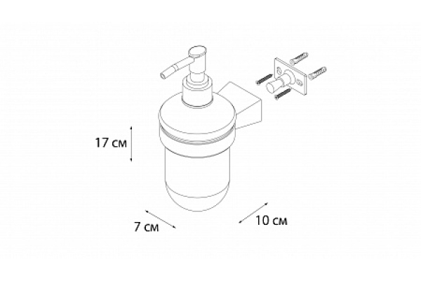 Дозатор жидкого мыла Fixsen Trend FX-97812