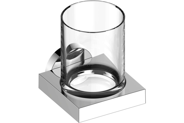 Держатель стакана Keuco Edition 90, в комплекте с хрустальным стаканом, хром 19050019000