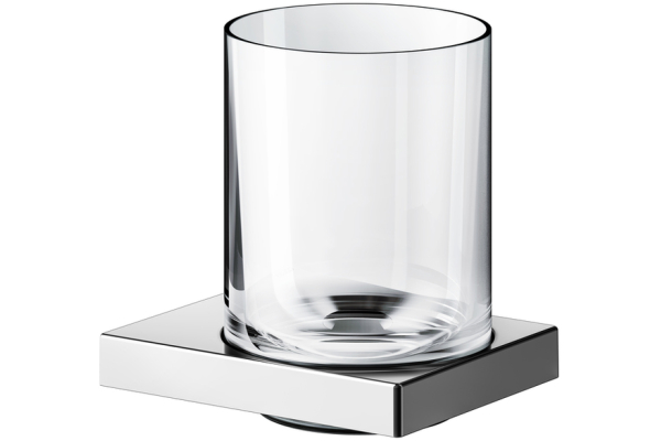 Держатель стакана Keuco Edition 90 Square, в комплекте с хрустальным стаканом, хром 19150019000