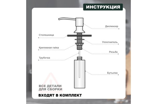 Диспенсер для моющего средства Splenka S710.01.06