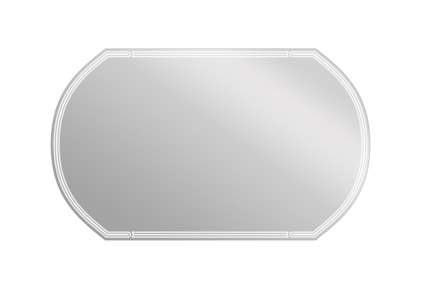 Зеркало Cersanit LED 090 design 100x60 с подсветкой, овальное