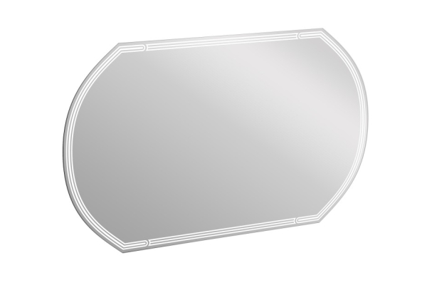 Зеркало Cersanit LED 090 design 100x60 с подсветкой, овальное