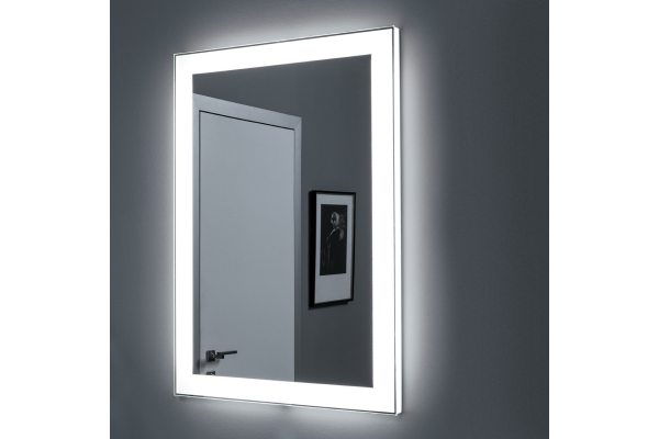 Зеркало Dreja Kvadro, 60x85 см, бесконтактный выключатель, LED-подсветка