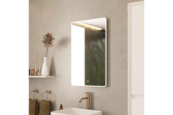 Зеркало Dreja Point, 50x80 см, сенсорный выключатель, LED-подсветка