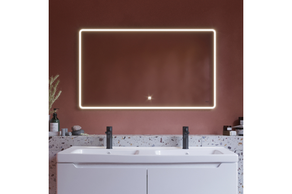 Зеркало Dreja Point, 120x70 см, сенсорный выключатель, LED-подсветка
