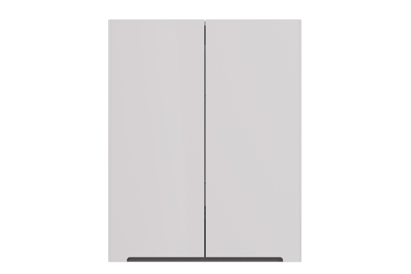 Шкаф Lemark Buno 60 см подвесной, 2-х дверный, цвет корпуса, фасада: белый глянец