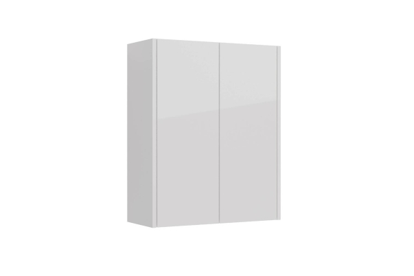 Шкаф Lemark Combi 60 см подвесной, 2-х дверный, цвет корпуса, фасада: белый глянец