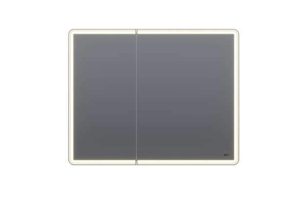 Шкаф зеркальный Lemark Element 100х80 см 2-х дверный, с подсветкой, с розеткой