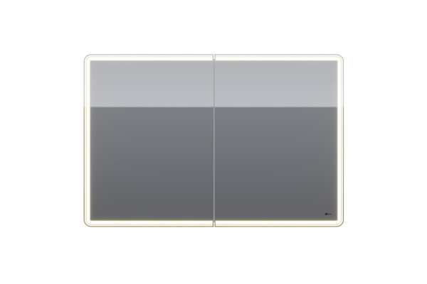 Шкаф зеркальный Lemark Element 120х80 см 2-х дверный, с подсветкой, с розеткой
