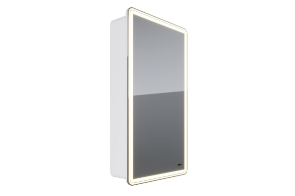 Шкаф зеркальный Lemark Element 45х80 см 1 дверный, петли справа, с подсветкой, с розеткой