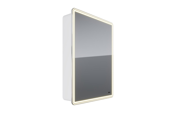 Шкаф зеркальный Lemark Element 60х80 см 1 дверный, петли справа, с подсветкой, с розеткой