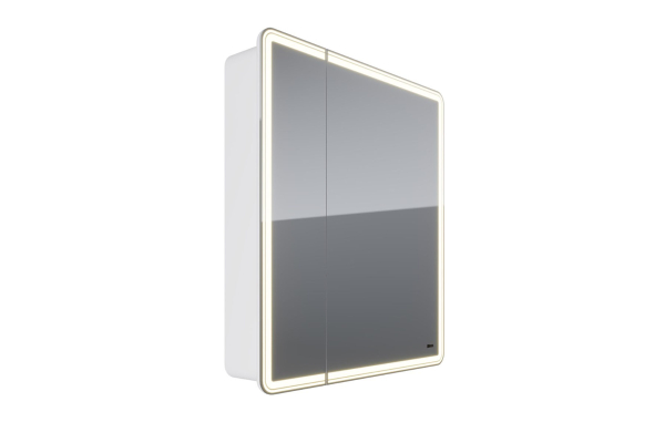 Шкаф зеркальный Lemark Element 70х80 см 2-х дверный, с подсветкой, с розеткой