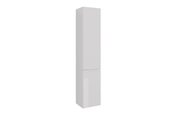 Пенал Lemark Miano 35 см подвесной/напольный, правый, цвет корпуса, фасада: белый глянец