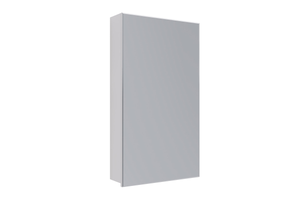 Шкаф зеркальный Lemark Universal 45х80 см 1 дверный, петли слева, цвет корпуса: белый глянец