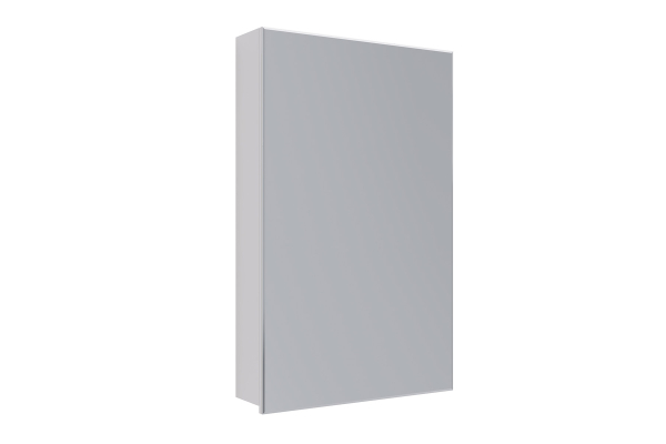 Шкаф зеркальный Lemark Universal 50х80 см 1 дверный, петли слева, цвет корпуса: белый глянец