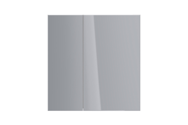 Шкаф зеркальный Lemark Universal 80х80 см 2-х дверный, цвет корпуса: белый глянец