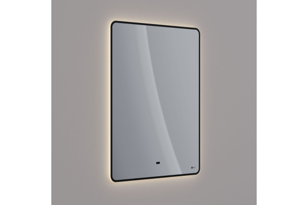 Зеркало Lemark Mioblack 60х80 см с интерьерной подсветкой, с подогревом