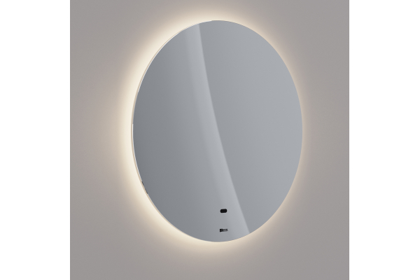 Зеркало Lemark Olsa D65 см круглое с интерьерной подсветкой, с подогревом