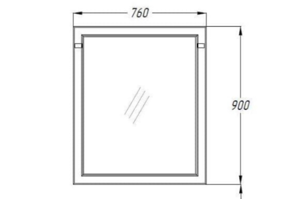 Зеркало Opadiris Омега 75 слоновая кость Z0000006993