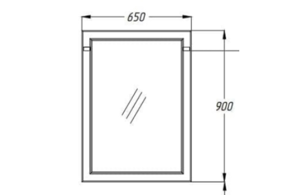 Зеркало Opadiris Омега 65 слоновая кость Z0000006456