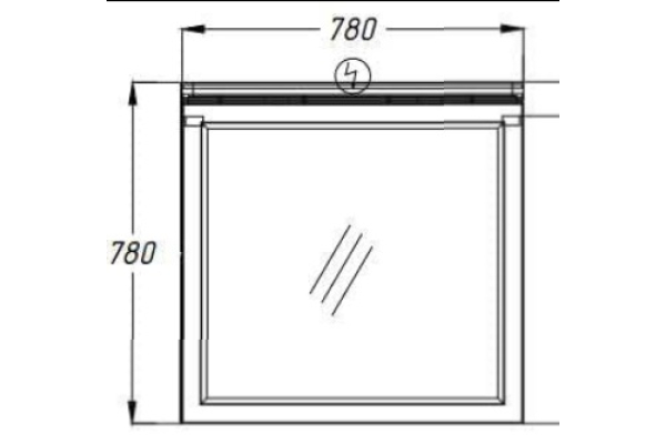 Зеркало Opadiris Мираж 80 цвет 1013 Z0000012519