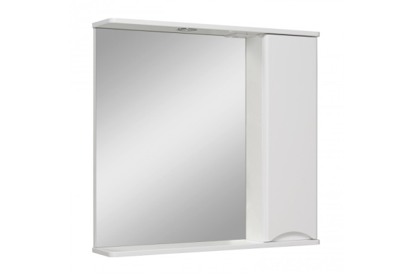 Зеркальный шкаф Runo Афина 80, белый