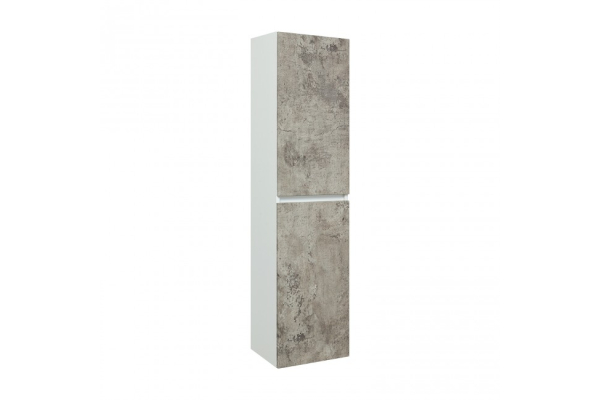 Шкаф-пенал Runo Манхэттен 35, подвесной, серый бетон