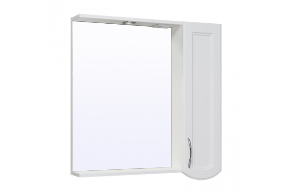 Зеркальный шкаф Runo Неаполь 75, белый