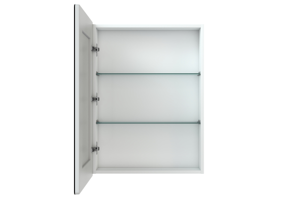 Зеркальный шкаф Vigo Geometry 60 с LED подсветкой, белый