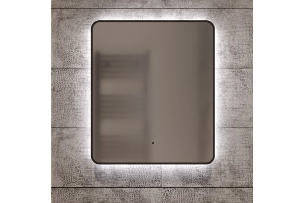 Зеркало Mixline Инканто 60х70 бесконтактный сенсор, светодиодная подсветка,черная окантовка