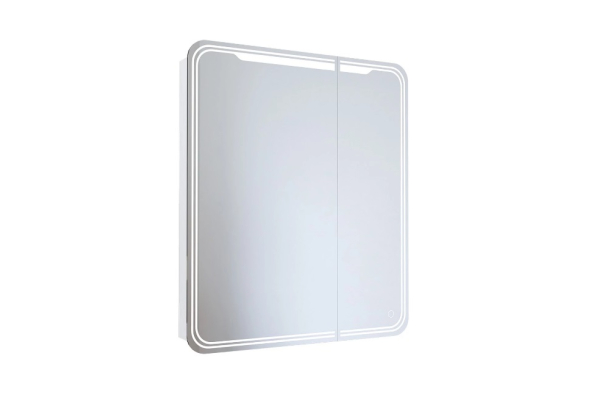 Зеркало шкаф Mixline Виктоия 70х80 2 створки, правый, сенсорный выключатель, 547257