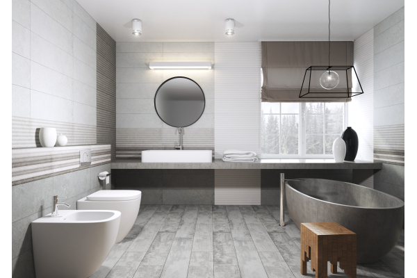 Плитка Ceramika Konskie Portis Premium Soft Grey 25x75