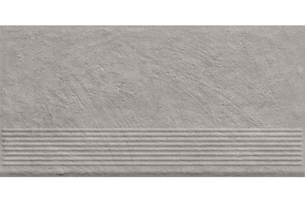 Ступень прямая Ceramika Paradyz Карризо Серая структурная B1a 30x60 (1,44)