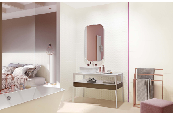 Плитка Ceramika Paradyz Elia Crema Rekt 25x75