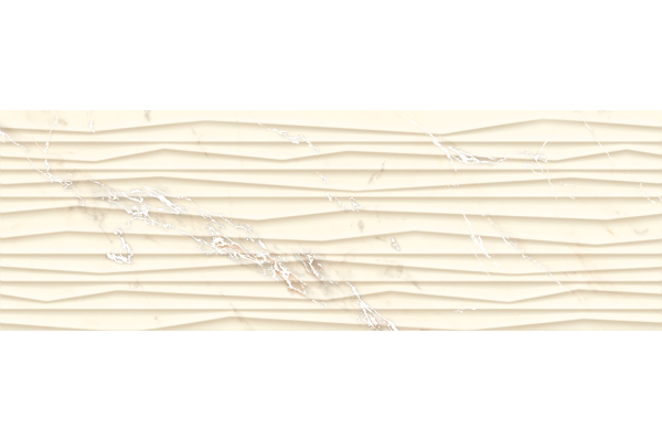 Плитка Ceramika Paradyz Serene Bianco Struktura Rekt 25x75