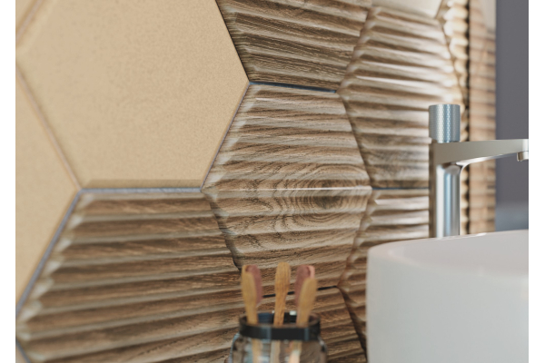 Плитка Ceramika Paradyz Serene Beige Struktura Rekt 25x75