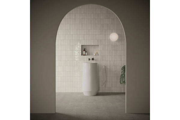 Плитка DNA Calema Oval White Gloss 5,2х16 (85 шт/0,712 м2)