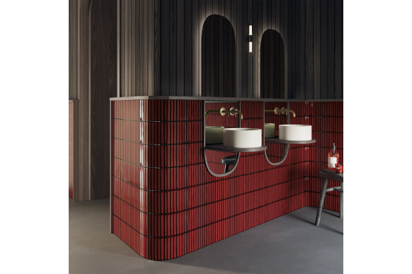 Плитка DNA Osaka Bars Red 12,5х25 (0,438)