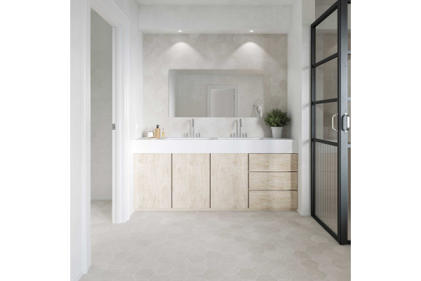 Керамогранит DNA Пьетра Линен/бежевый 14x16 (0,435)