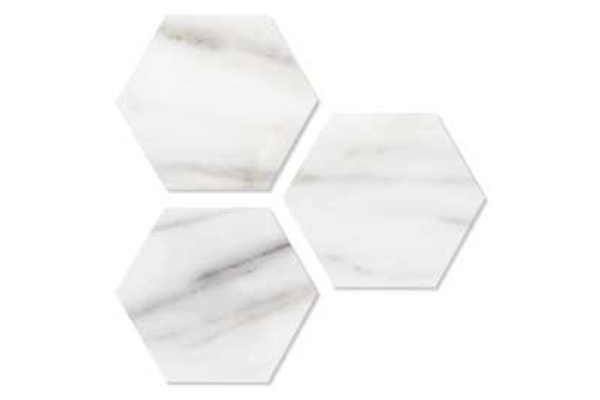 Керамогранит DNA Пьетра Калакатта/белый с серыми прожилками 14x16 (0,435)